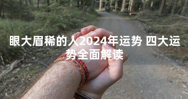眼大眉稀的人2024年运势 四大运势全面解读